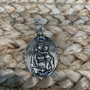 Waxing Poetic Musee Medal Mother and child pendant